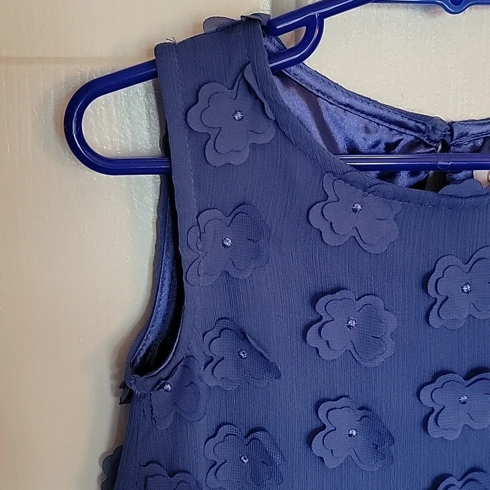 Cat & Jack, beautiful, periwinkle colored girls dress XS(4/5). NWT. Sleeveless.